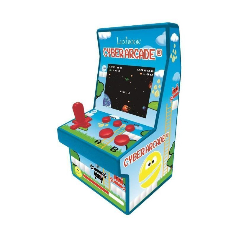 LEXIBOOK - Cyber Arcade Console, 200 Jeux, Ecran Couleur LCD 2.8