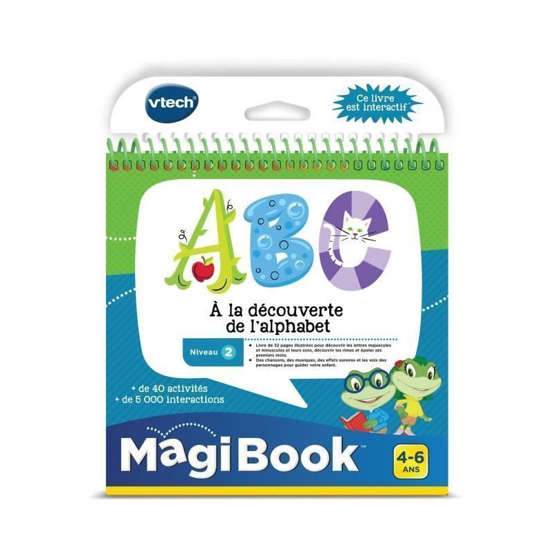 VTECH - Livre Interactif Magibook - ABC, a La Decouverte De LAlphabet