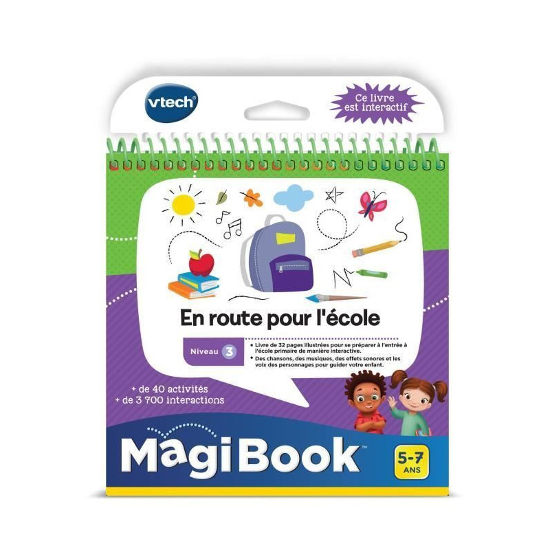 VTECH - Livre Interactif Magibook - En Route Pour LEcole