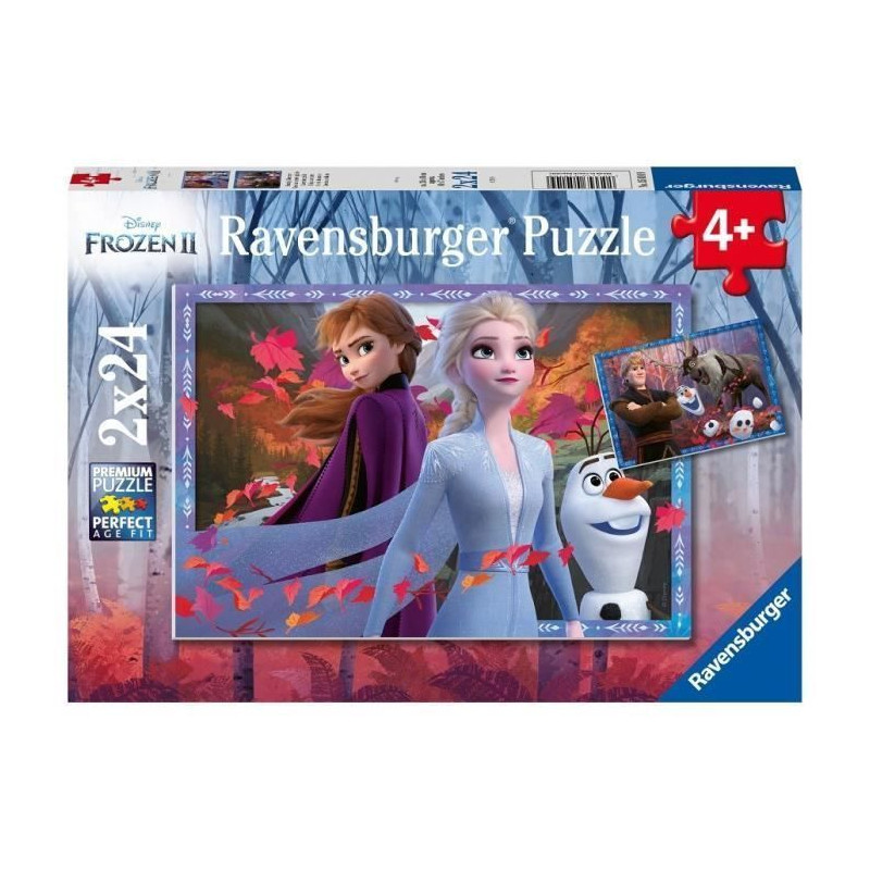 RAVENSBURGER -  La Reine des Neiges 2 Puzzle 2x24 pieces