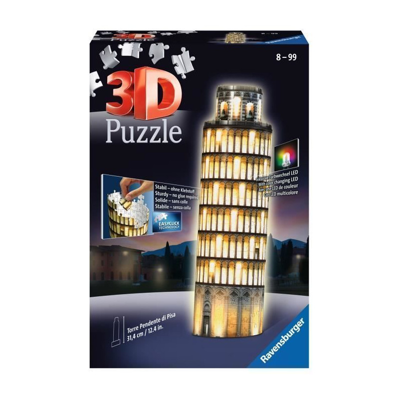 RAVENSBURGER Puzzle 3D Tour De Pise Night Edition 216 pcs