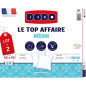 Lot de 2 Oreillers Le Top Affaire - 60 x 60 cm - 100% Polyester VOLUPT'AIR - DODO