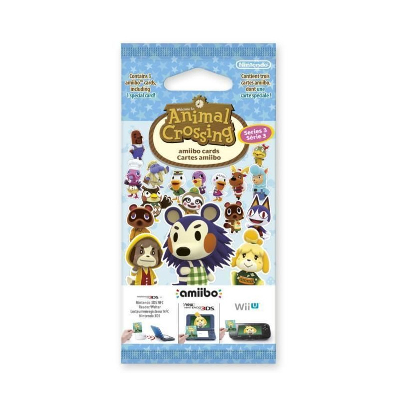 Paquet de 3 cartes Animal Crossing Serie 3