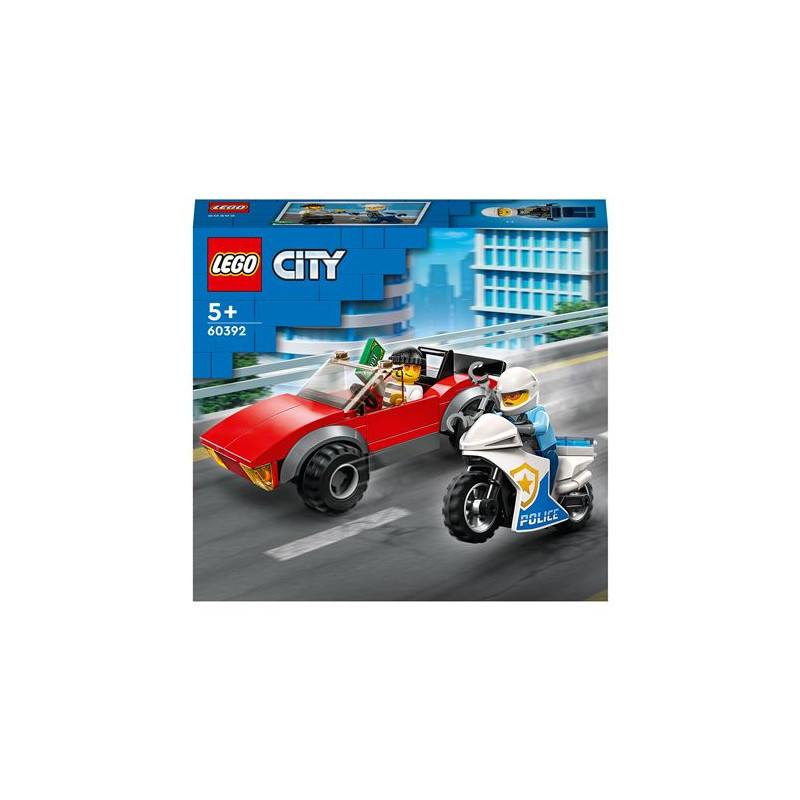 LEGO® City 60392 La course poursuite de la moto de police