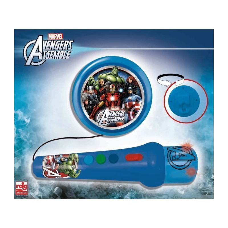 AVENGERS Micro A Main Avengers Avec Amplificateur Et Rhytmes