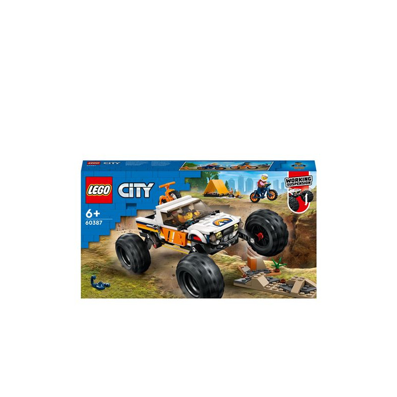 LEGO® City 60387 Les aventures du 4 x 4 tout terrain
