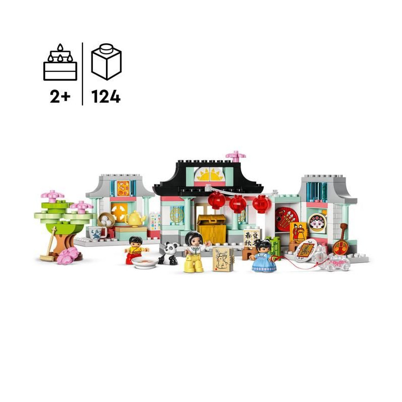 LEGO DUPLO 10411 Découvrir la Culture Chinoise, Jouet Éducatif, Panda, Briques, Enfants 2 Ans