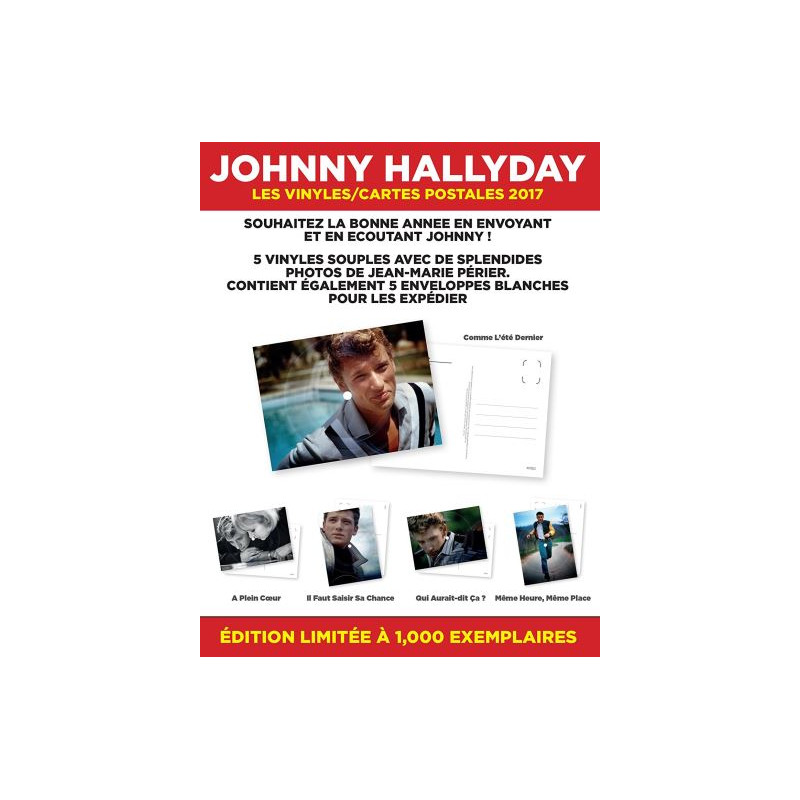 Johnny Hallyday Disques Cartes Postales