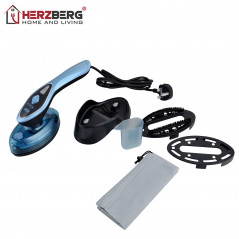 Herzberg Home & Living Herzberg HG-8056: Fer à Repasser à Vapeur et à Sec Portable 2 en 1