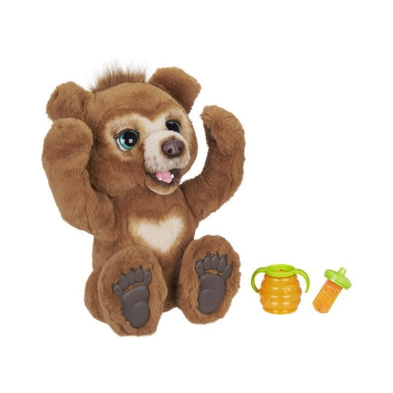 FurReal Friends - Peluche Interactive Cubby, lOurs Curieux