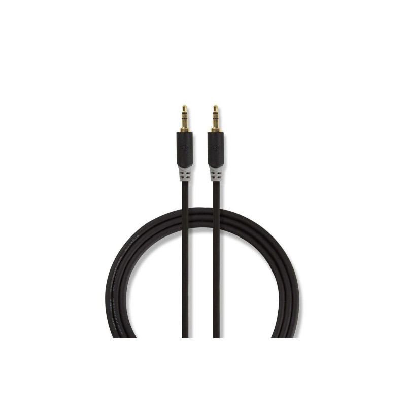 Câble audio stéréo | 3.5 mm Mâle | 3.5 mm Mâle | Plaqué or | 1.00 m | R NEDIS - CABW22000AT10