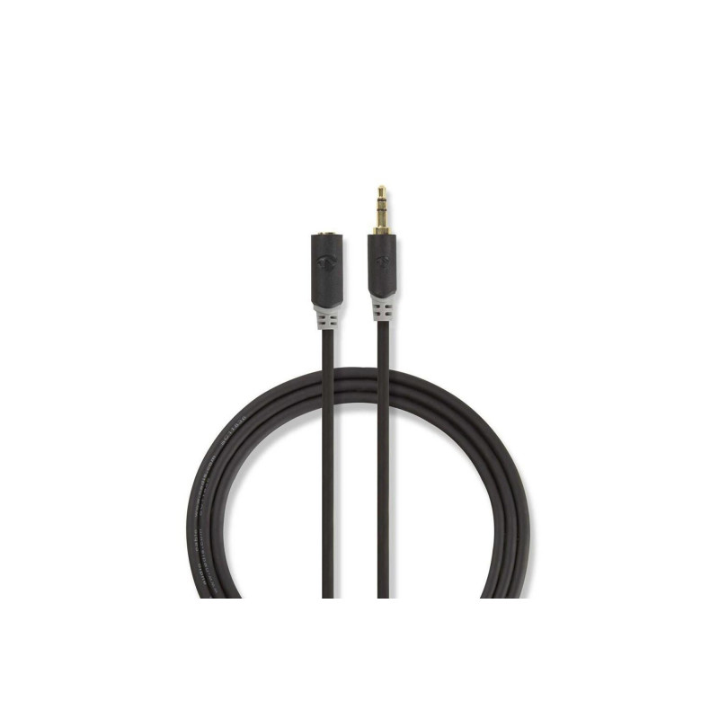 Câble audio stéréo | 3.5 mm Mâle | 3.5 mm Femelle | Plaqué or | 2.00 m NEDIS - CABW22050AT20