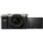 Appareil photo hybride Sony Alpha 7C silver + Objectif FE 28 60mm f 4 5.6 Noir