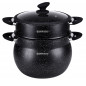 Herzog HR-CP11M: Pot à couscous à revêtement en pierre d'aluminium 11L- Grade B