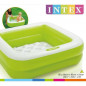 INTEX Piscine gonflable enfant / bebe pataugeoire Carree 85 x 85 x 23 cm couleur aleatoire