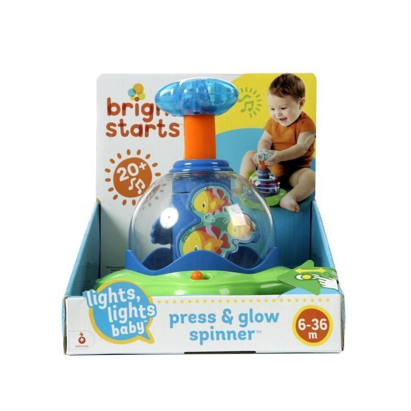 BRIGHT STARTS Jouet etoile musicale Press + Glow Spinner