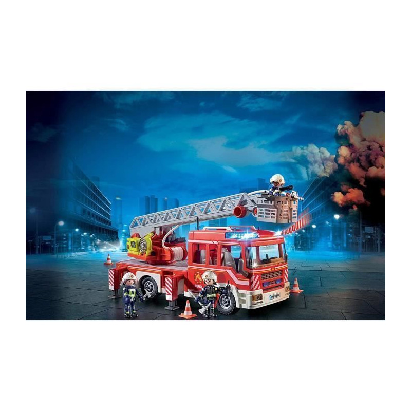 PLAYMOBIL 9463 - City Action - Camion de pompiers avec echelle pivotante - Nouveaute 2019