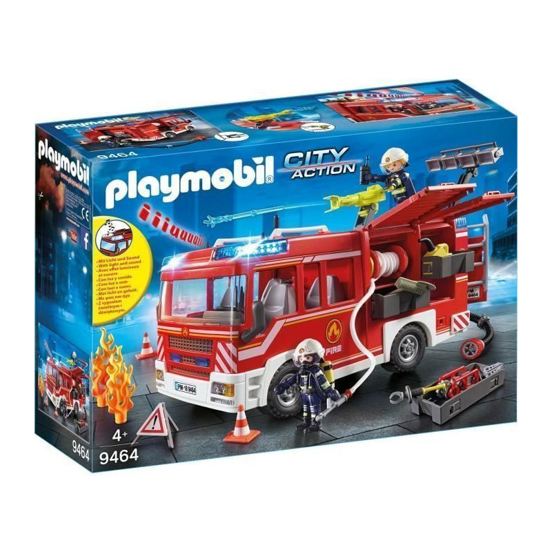 PLAYMOBIL 9464 - City Action - Fourgon dintervention des pompiers - Nouveaute 2019