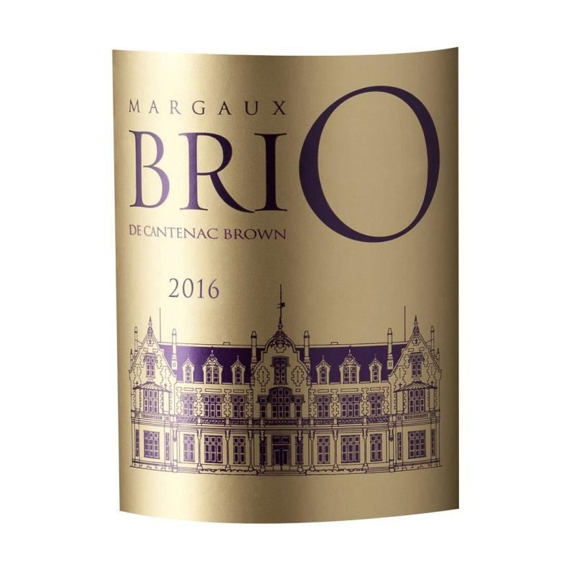 Brio de Cantenac Brown 2016 Margaux - Vin rouge de Bordeaux