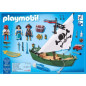 PLAYMOBIL 70151 - Les Pirates - Chaloupe des pirates avec moteur submersible - Nouveaute 2020