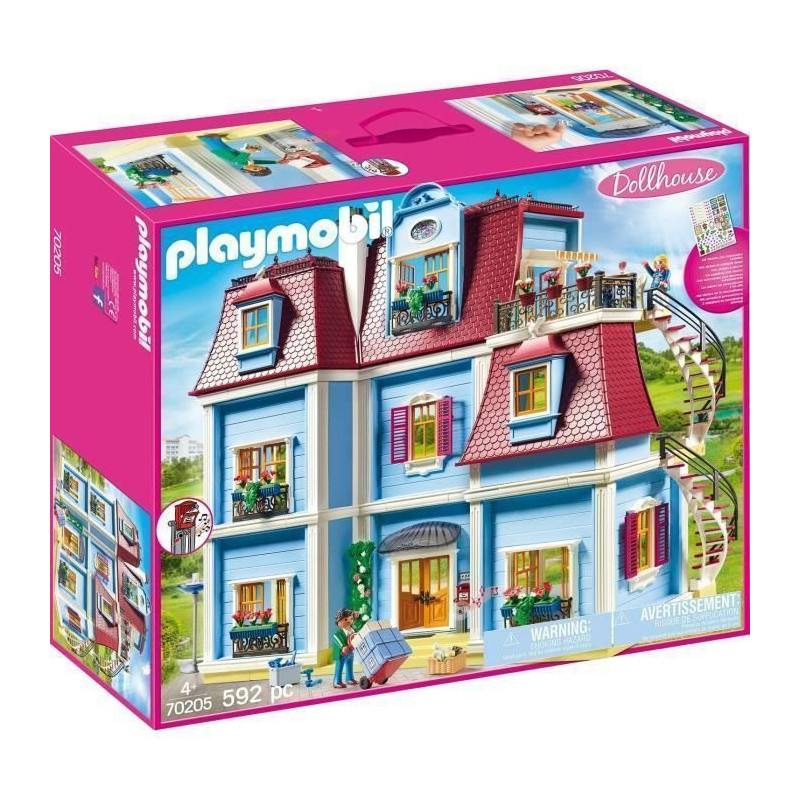 PLAYMOBIL 70205 - Dollhouse La Maison Traditionnelle - Grande maison traditionnelle - Nouveaute 2020