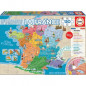 EDUCA Puzzle 150 Pieces - Departements et Regions de France