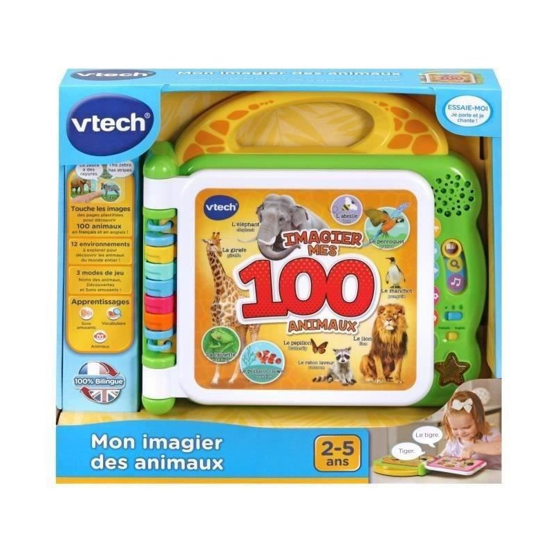 VTECH - 609545 - Mon Imagier des Animaux bilingue