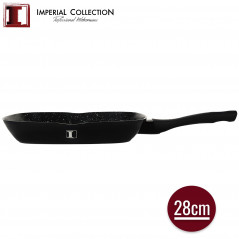 Imperial Collection Imperial Collection IM-GRL28-FM: Poêle à griller enduite de marbre 28 cm