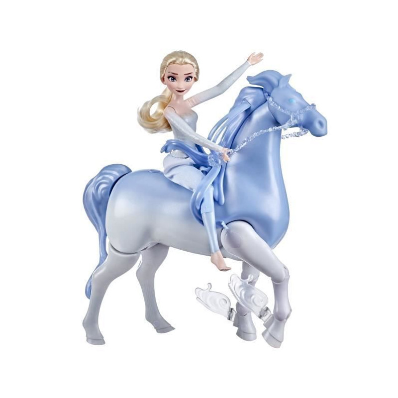 Disney La Reine des Neiges 2 - Poupee Princesse Disney Elsa 30 cm et son cheval Nokk interactif 23cm