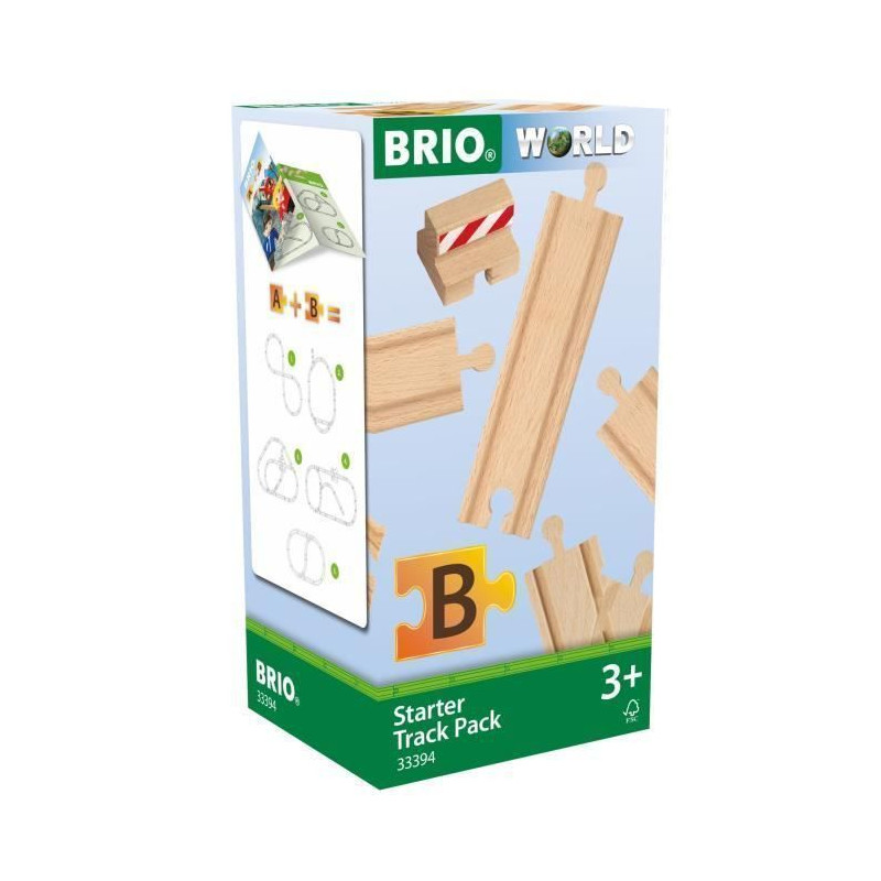BRIO World  - 33394 - Coffret De Demarrage - 13 Rails - Pack B