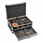 BLACK + DECKER - Perceuse a percussion - Batterie Li Ion 2x18 V + 80 accessoires en coffret - Noir et orange