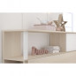 CHARLEMAGNE Chambre enfant complete - Tete de lit + lit + armoire - Style contemporain - Decor acacia clair et blanc