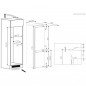 Réfrigérateurs combinés 273L Froid Brassé WHIRLPOOL 56cm F, ART6614SF1