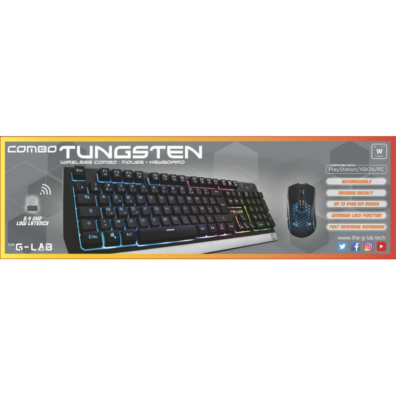 The G-LAB Combo Tungsten - Pack Clavier/Souris 