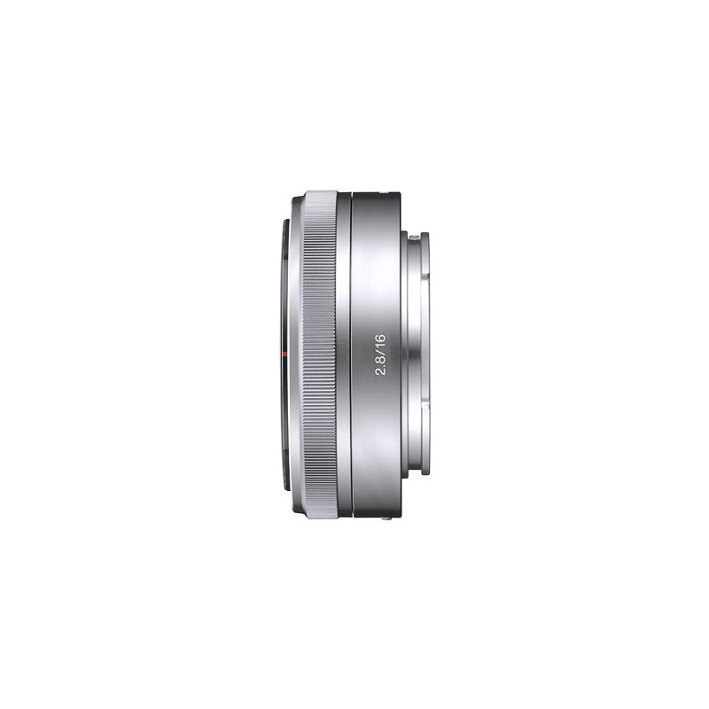 Objectif hybride Sony E 16mm f 2.8 Pancake Silver