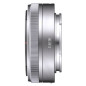 Objectif hybride Sony E 16mm f 2.8 Pancake Silver