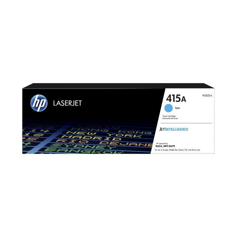 HP Cartouche toner 415A - Cyan - Laser - Rendement eleve - 2100 pages