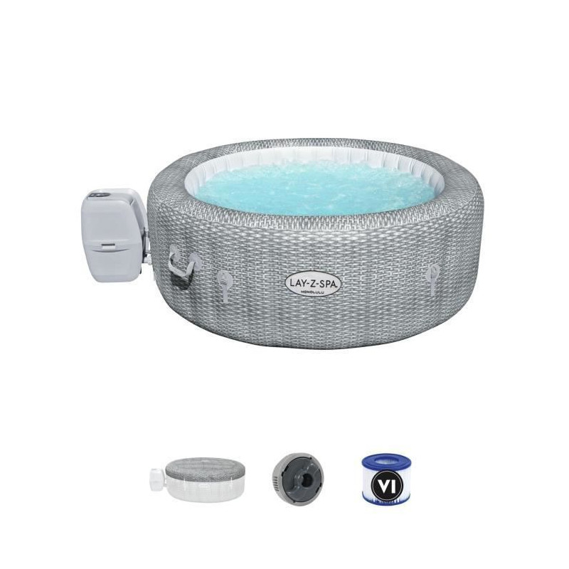 BESTWAY Spa gonflable Lay-Z-Spa Honolulu - 4 a 6 places - 196 x 71 cm