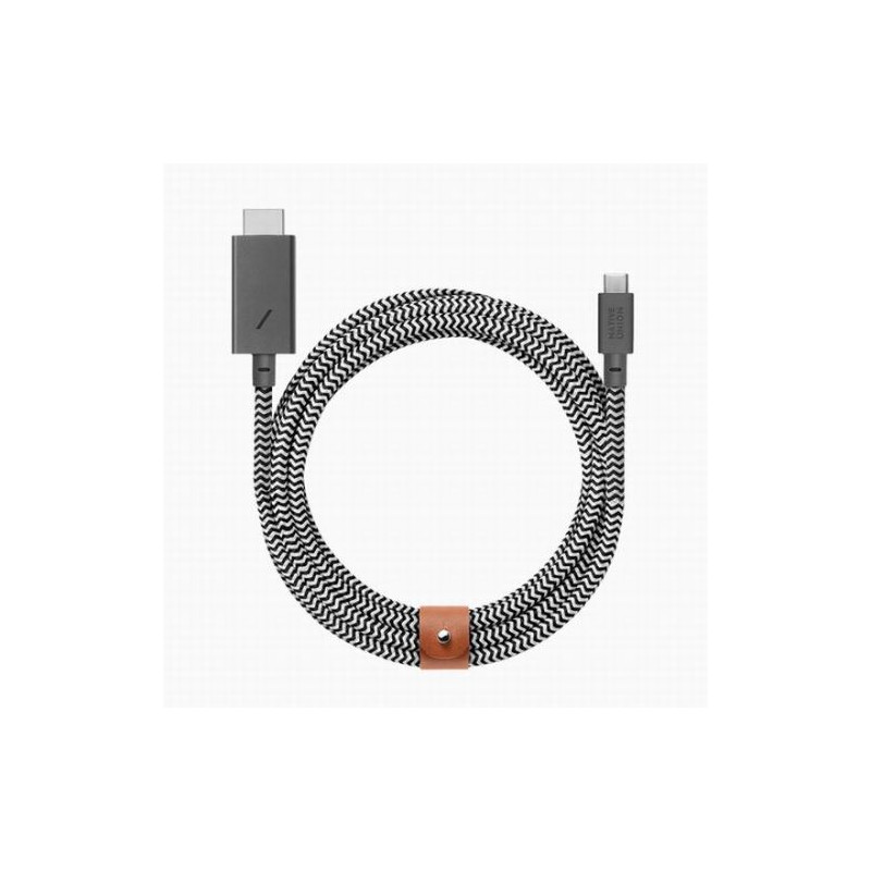 Câble Native Union USB C vers Lightning 3 m Noir et Blanc