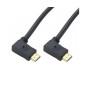 Câble HDMI 2.0 Coudé latéral 90° 5 m Erard Noir