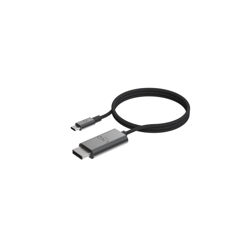 Câble vidéo LinQ Display Port(M) vers USB C(M) 2 m Noir