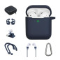 Kit accessoires On Earz Mobile Gear 7 en 1 pour Apple AirPods 1 et 2 Bleu