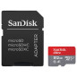 Carte mémoire micro SD SanDisk Ultra microSDXC UHS I Rouge et Gris