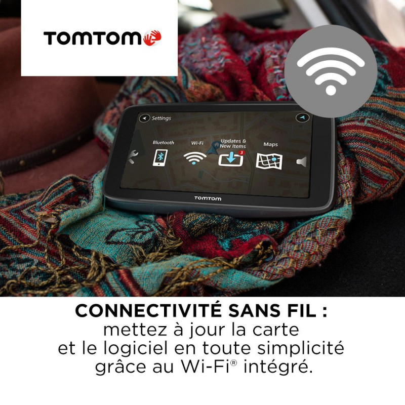 GPS poids lourds TomTom GO Professional 620 - cartographie Europe 49 pays -  Wi-Fi intégré - appels mains