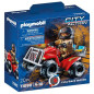 Playmobil City Action 71090 Pompier et quad