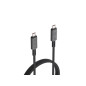 Câble USB 4.0 Type C LinQ PRO 1 m Noir et gris