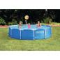INTEX Kit piscine tubulaire ronde Metal Frame - O 3,65 x 0,76 m