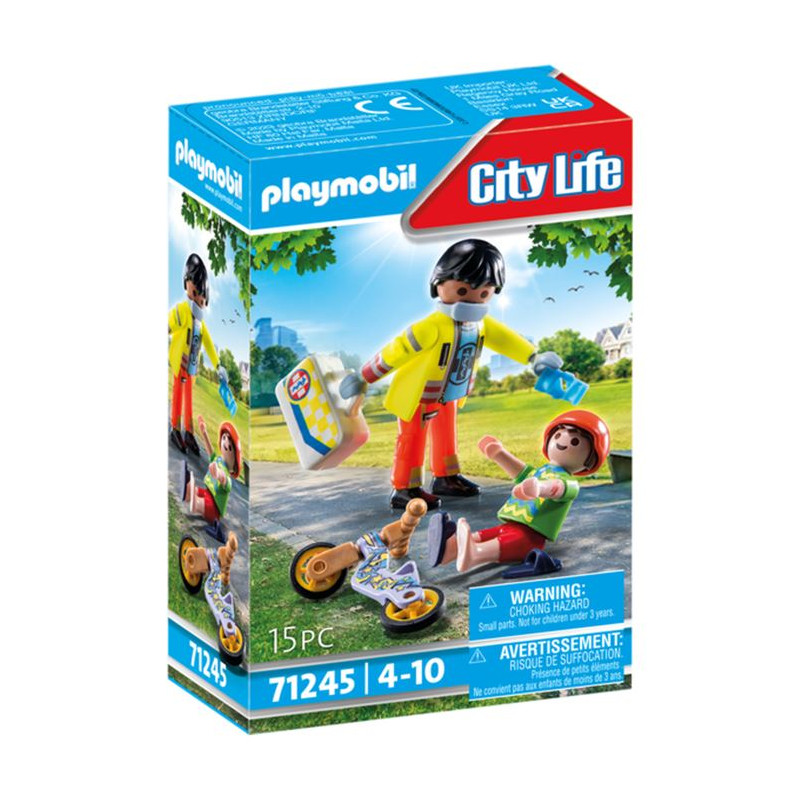 Playmobil City Life 71245 Secouriste avec blessé