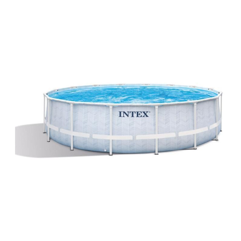 Intex - 26746NP - Kit piscine chevron ronde ø 4,88x 1,22m