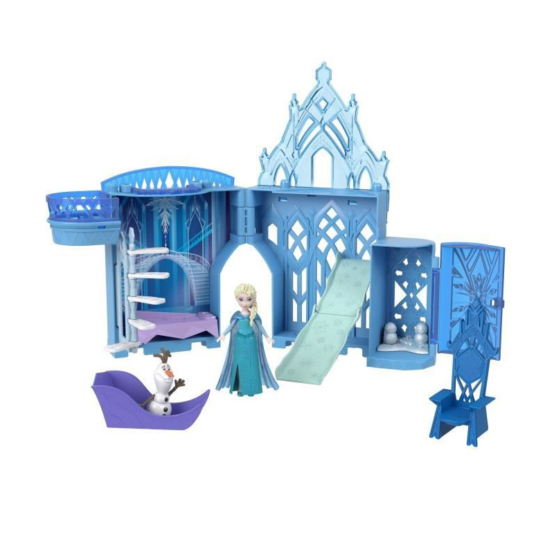 Princesse Disney - Reine Des Neiges - Coffret Histoire Chateau D'Elsa - Mini Univers - 3 Ans Et +